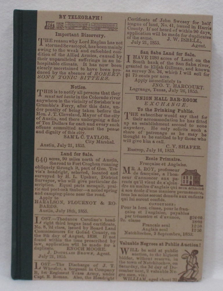 Item #1382 A Journey Through Texas. Frederick Law Olmsted, Randolph Campbell.