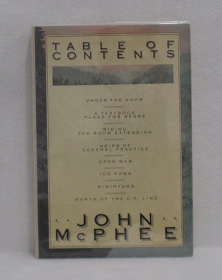 Item #150 Table of Contents. John McPhee