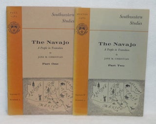 Item #346 The Navajo: A People in Transition. Jane M. Christian