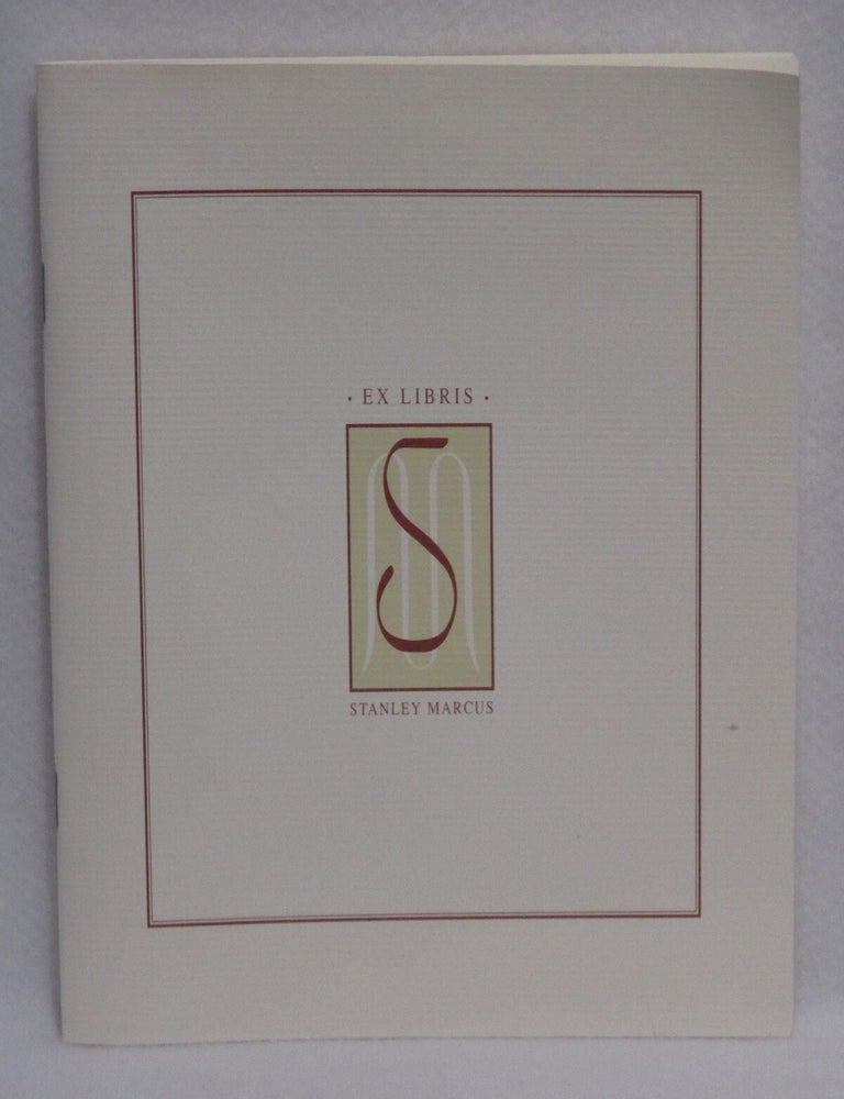 Item #647 The Art of the Book. A Centennial Tribute To Stanley Marcus, Bibliophile